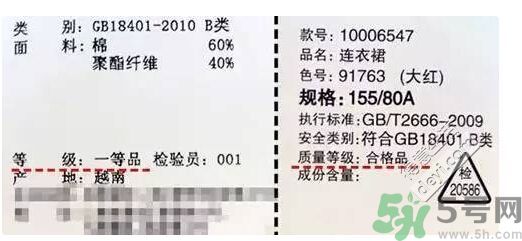 衣服一等品是什么意思？衣服一等品和合格品哪個(gè)好？