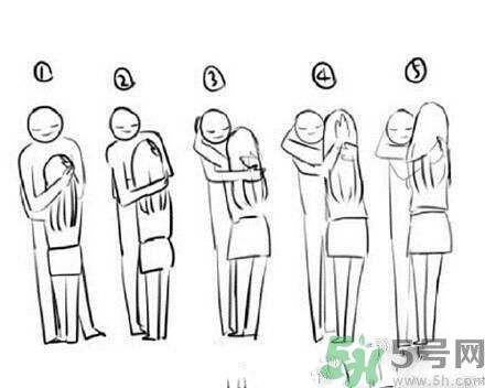 不同身高差的擁抱姿勢是怎樣的？情侶擁抱的姿勢有哪些？