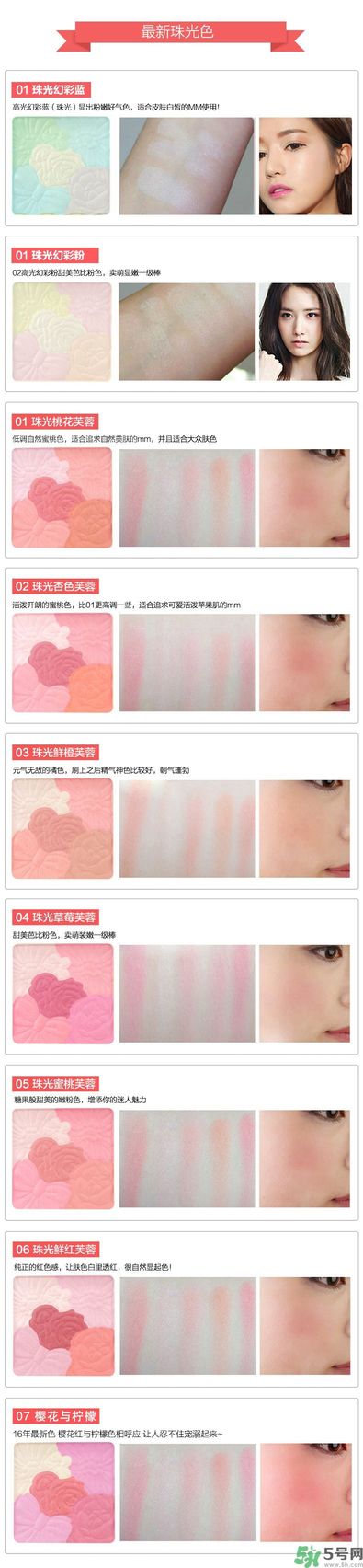 canmake花瓣腮紅色號對比圖？canmake五色花瓣腮紅試色