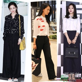 闊腿褲配什么上衣？闊腿褲上衣搭配