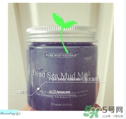 pure body naturals死海泥面膜怎么樣？