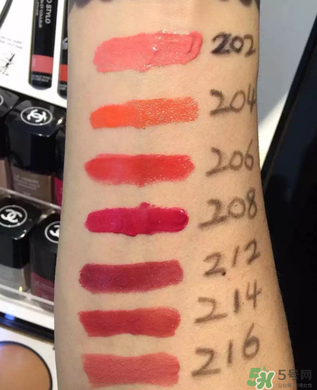 香奈兒口紅哪個顏色賣的最好？香奈兒口紅顏色表