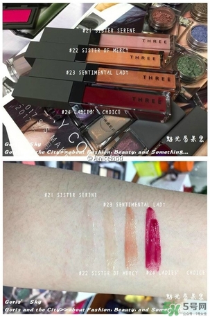 three2017春季彩妝有哪些？three2017春季彩妝試色