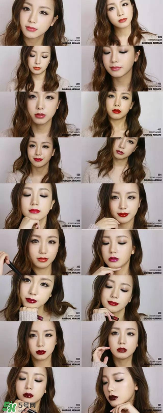 阿瑪尼小胖丁唇釉色號 阿瑪尼小胖丁試色 阿瑪尼小胖丁唇釉色號 阿瑪尼小胖丁試色