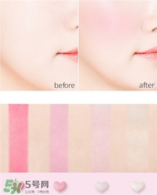 謎尚愛(ài)心腮紅色號(hào) missha愛(ài)心腮紅試色