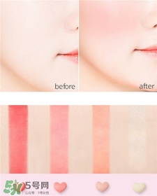 謎尚愛(ài)心腮紅色號(hào) missha愛(ài)心腮紅試色