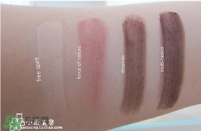 tarte眼影色號(hào)試色 tarte眼影盤(pán)試色圖