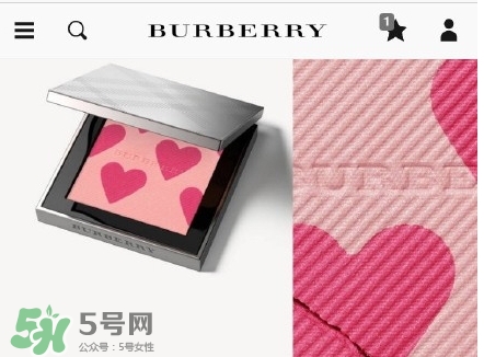 巴寶莉2017情人節(jié)愛心高光腮紅多少錢？