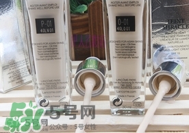 蘭蔻奇跡薄紗粉底液色號怎么選？蘭蔻奇跡薄紗粉底液色號試色