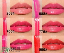 dior迪奧藍(lán)金唇釉色號 迪奧藍(lán)金唇釉試色