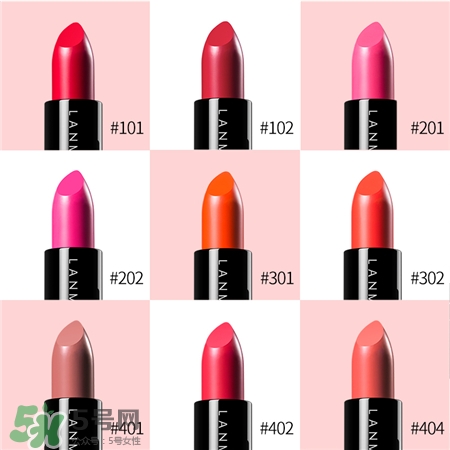 lanman爛熳口紅色號(hào) 爛熳口紅試色