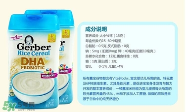 嘉寶dha米粉含鐵嗎？ 嘉寶dha米粉含鐵量多少？