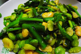 蠶豆和韭菜能一起吃嗎？韭菜炒蠶豆的做法