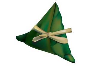 三角粽子怎么綁？三角粽子怎么綁繩子圖解？