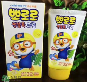 pororo寶露露防曬霜適用年齡 pororo寶露露防曬霜多大孩子用的？