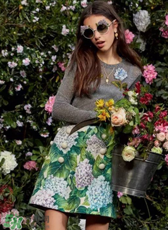 dolce gabanna杜嘉班納2017秋冬繡球花系列怎么樣_好看嗎？