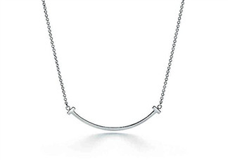 Tiffany t笑臉項鏈專柜價格 Tiffany t項鏈多少錢？