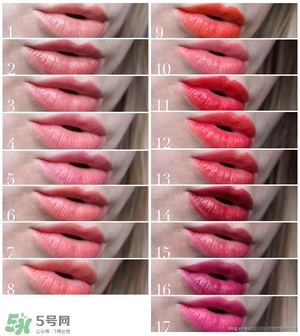 ilia口紅色號(hào)試色 ilia口紅試色圖