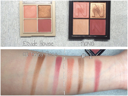 novo眼影好用嗎？novo眼影試色與用法