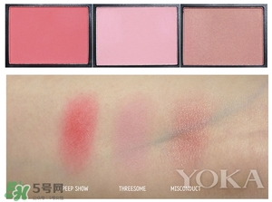 nars threesome腮紅多少錢？nars threesome腮紅色號試色