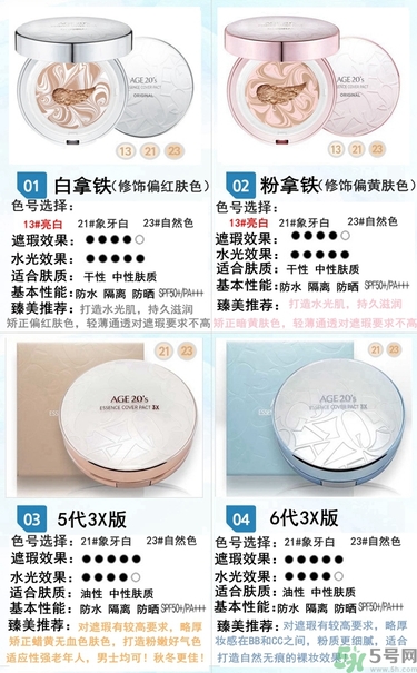 age20s粉底好還是赫拉氣墊好？