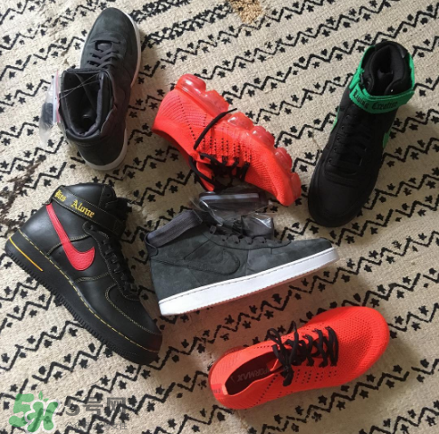 vlone與nike air force 1high聯(lián)名款運(yùn)動(dòng)鞋配色有哪幾種？