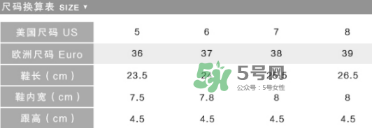 teva涼鞋鞋碼怎么選？teva鞋碼對(duì)照表