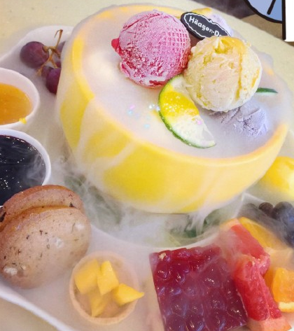 哈根達(dá)斯柚一夏冰淇淋柚子盅售價(jià)多少_好吃嗎？