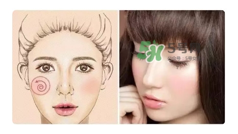 不同臉型腮紅的打法 各種臉型腮紅的畫法 不同臉型腮紅的打法 各種臉型腮紅的畫法