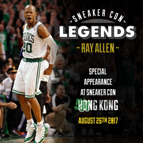 2017sneaker con香港站嘉賓有ray allen？雷阿倫出席sneaker con香港站