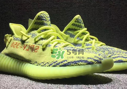 adidas yeezy boost 350 v2熒光黃椰子實(shí)物什么樣？
