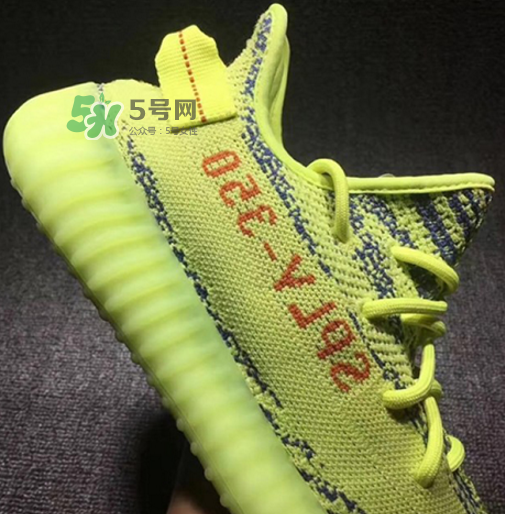 adidas yeezy boost 350 v2熒光黃椰子實(shí)物什么樣？
