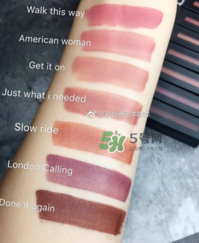 NARS2017年特霧唇誘系列試色_色號(hào)