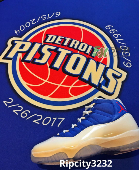 漢密爾頓同款air jordan 11活塞隊配色會發(fā)售嗎？