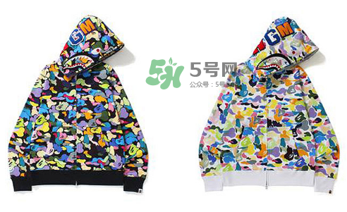 a bathing ape彩色鯊魚(yú)衛(wèi)衣多少錢(qián)？bape彩色迷彩鯊魚(yú)外套價(jià)格