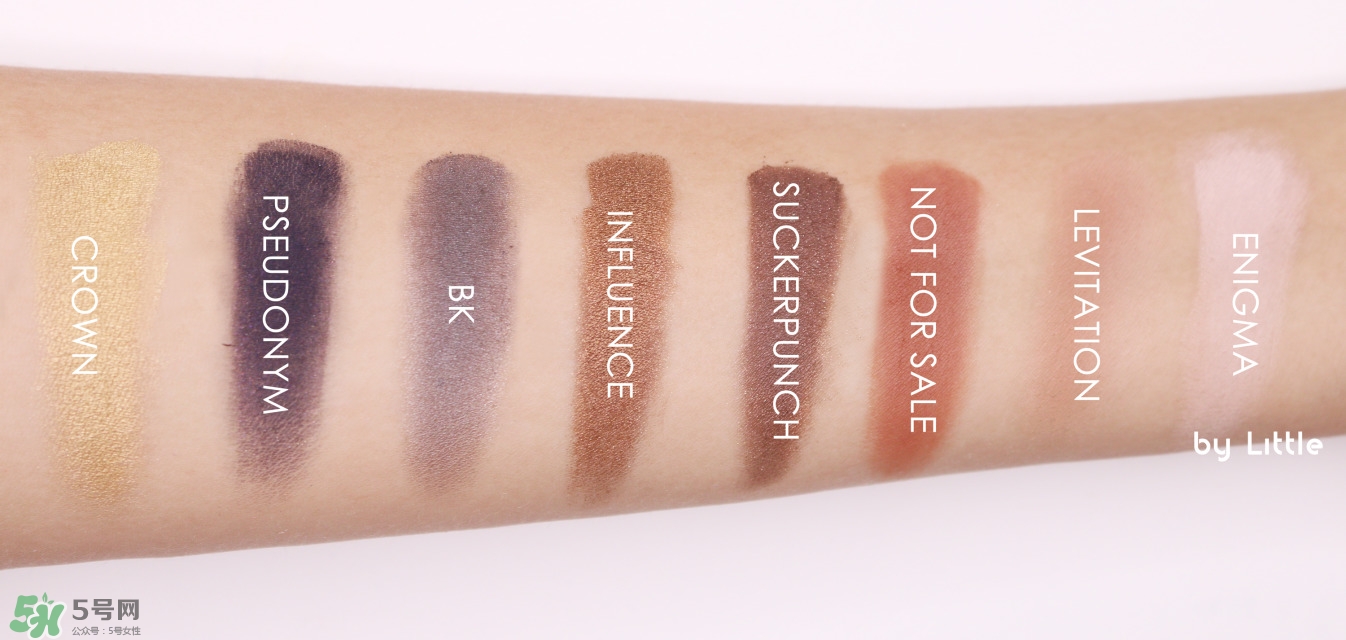 urban decay basquiat眼影盤色號(hào)_巴斯奎特眼影盤試色圖