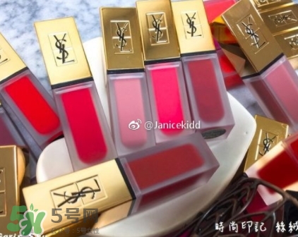 ysl絲絨印記啞光唇露多少錢？ysl絲絨啞光唇露試色