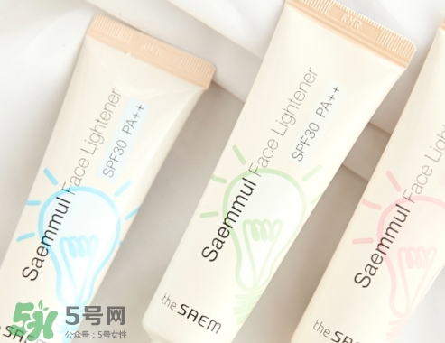 the saem得鮮燈泡隔離霜怎么樣？三種顏色適合不同膚色
