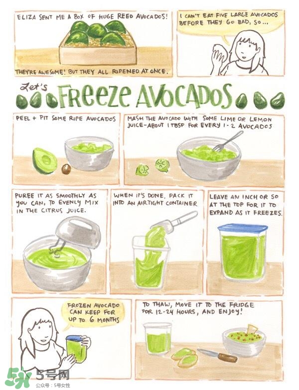 牛油果隔夜了還能吃嗎？牛油果可以冷凍保存嗎？