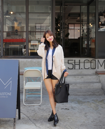 針織開衫配什么褲子？針織開衫搭配褲子圖片