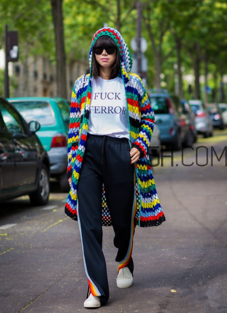 針織開衫配什么褲子？針織開衫搭配褲子圖片