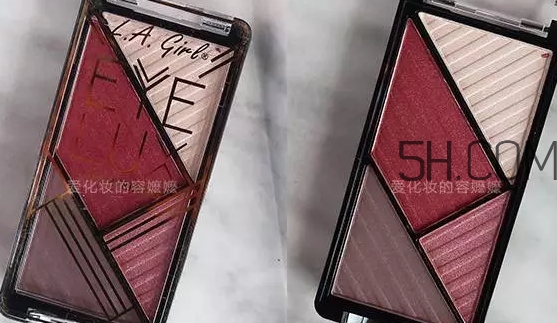 la girl四色眼影色號試色 洛杉磯女孩眼影試色