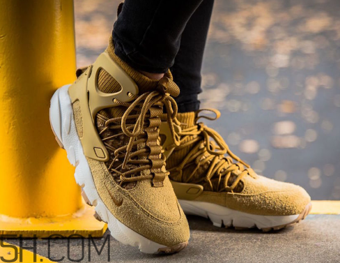 nike air footscape mid小麥配色上腳效果怎么樣？