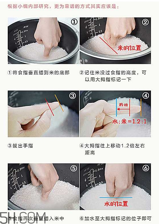 煮飯用熱水還是冷水？煮飯要放多少水