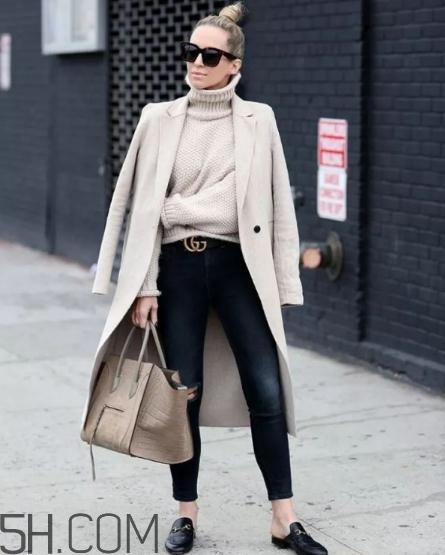 毛呢大衣搭配什么鞋子？毛呢大衣搭配鞋子圖片