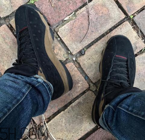 air jordan 13 olive麂皮橄欖配色上腳效果怎么樣？