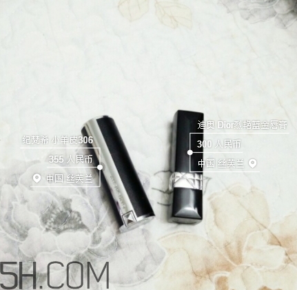 紀梵希306和迪奧999哪個好看？紀梵希306迪奧999試色對比