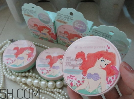 cute press小美人魚(yú)氣墊粉餅色號(hào)_試色圖