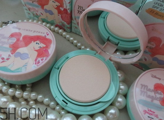 cute press小美人魚(yú)氣墊粉餅色號(hào)_試色圖