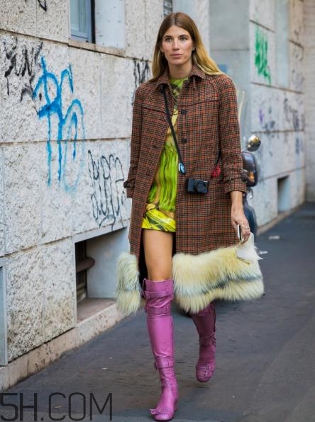 格子大衣搭配什么鞋子？格子大衣搭配鞋子圖片